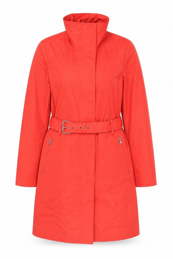Mossimo Womens Red Rain Coat Coat Size M Zip