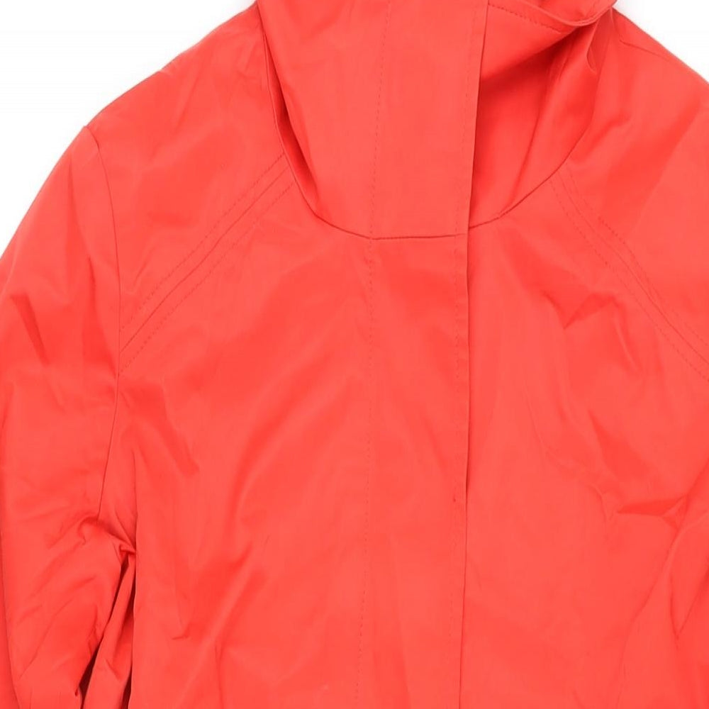 Mossimo Womens Red Rain Coat Coat Size M Zip