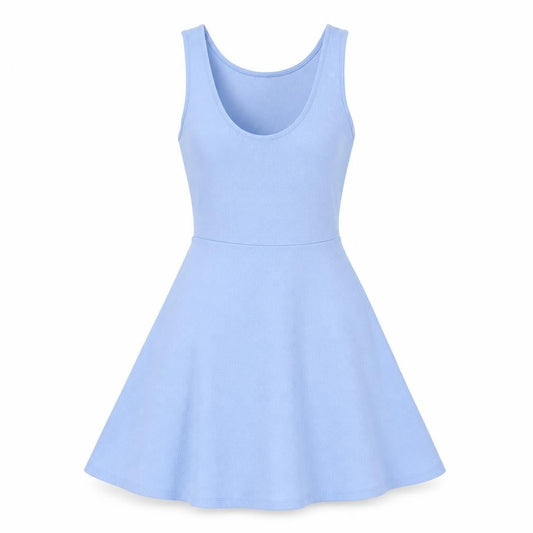 Divided by H&M Womens Blue Polyester Tank Dress Size 8 Scoop Neck Pullover