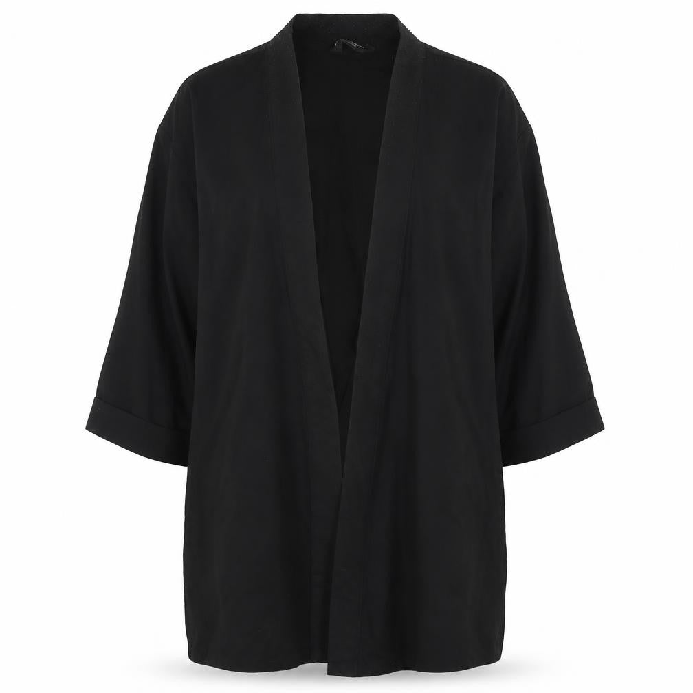 Dorothy Perkins Womens Black Kimono Blazer Size 14