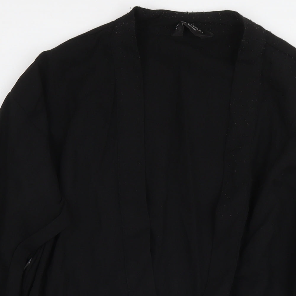 Dorothy Perkins Womens Black Kimono Blazer Size 14
