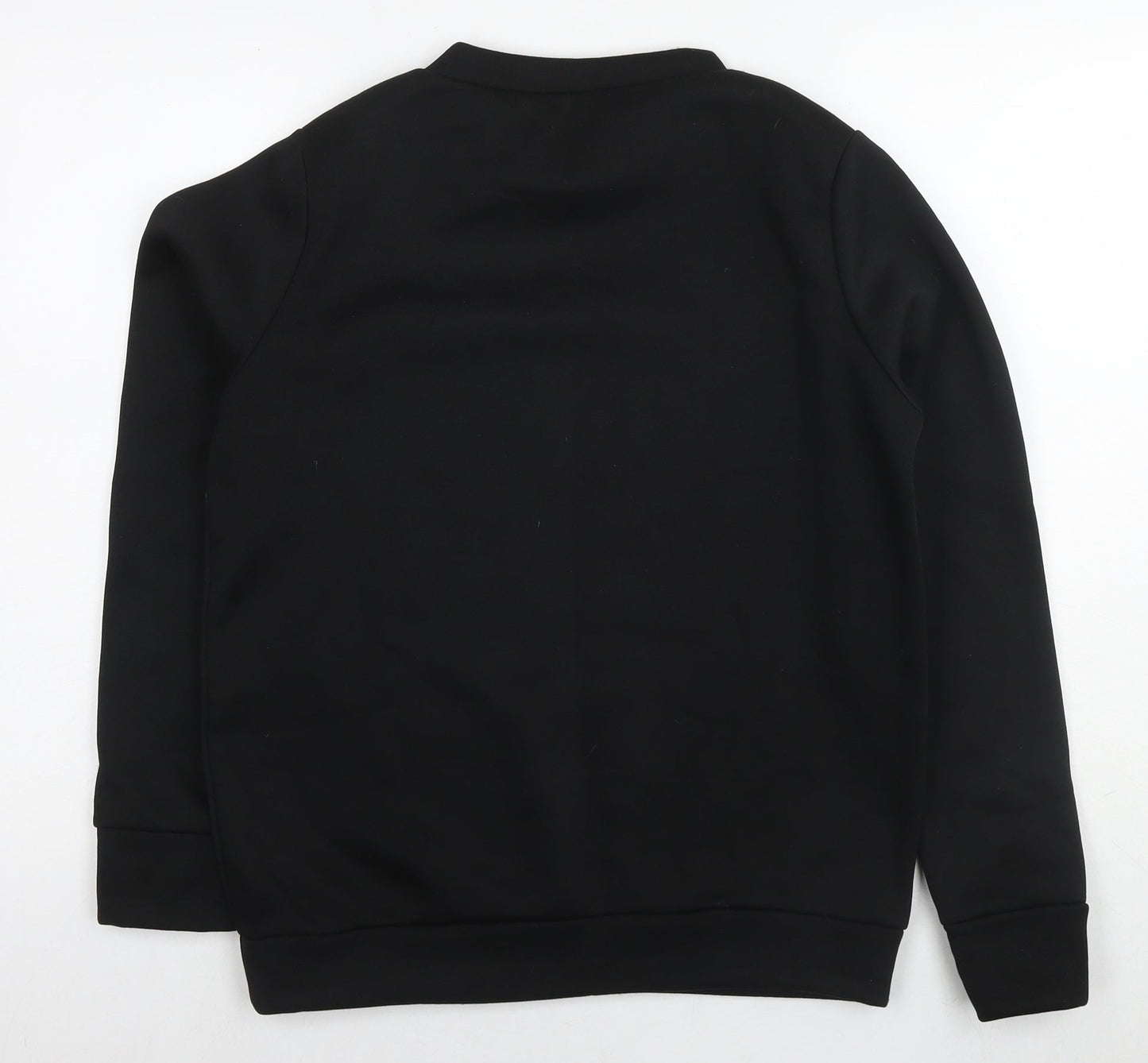 MissFiga Womens Black Polyester Pullover Sweatshirt Size M Pullover - Boss Lady Size M/L