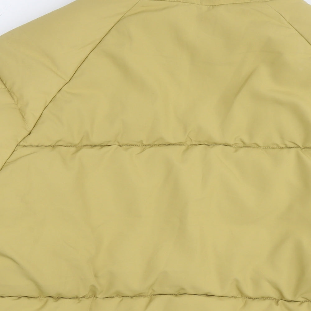 Monki Womens Yellow Parka Jacket Size S Zip