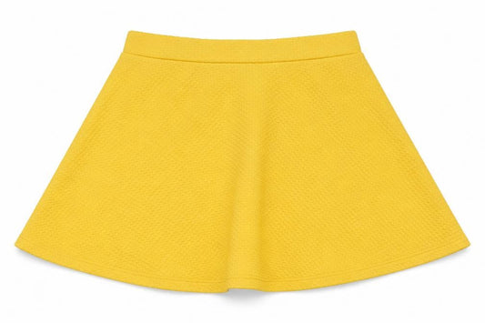 H&M Womens Yellow Polyester Swing Skirt Size M