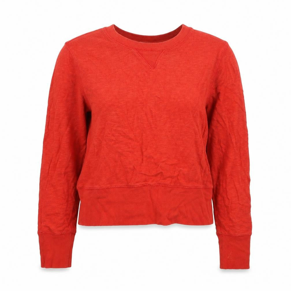 Gap Womens Red Cotton Pullover Sweatshirt Size M Pullover