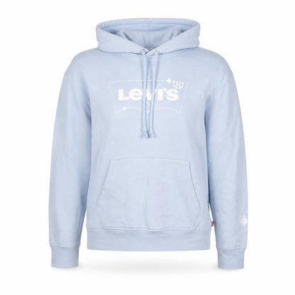 Levi's Womens Blue Cotton Pullover Hoodie Size XS Pullover - Logo