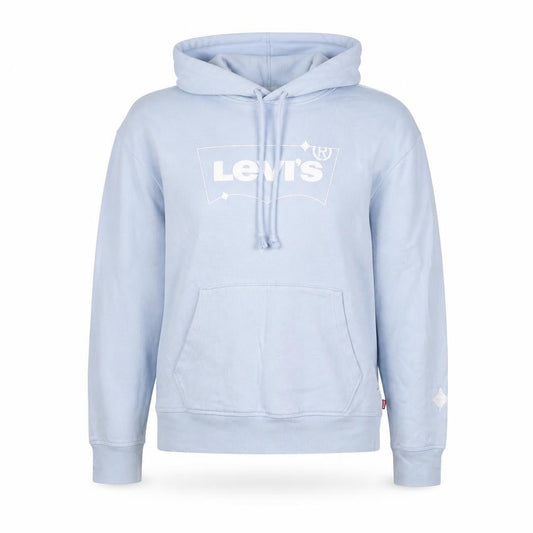 Levi's Womens Blue Cotton Pullover Hoodie Size XS Pullover - Logo