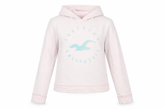 Hollister Womens Pink Cotton Pullover Hoodie Size M Pullover