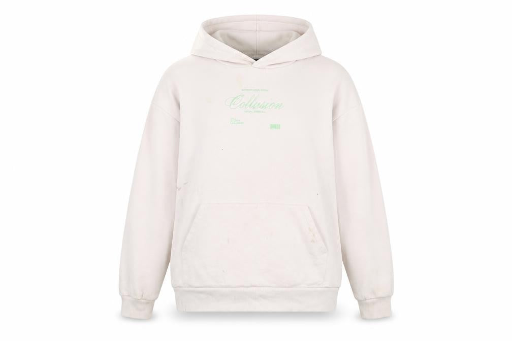 COLLUSION Womens Pink Cotton Pullover Hoodie Size 10 Pullover