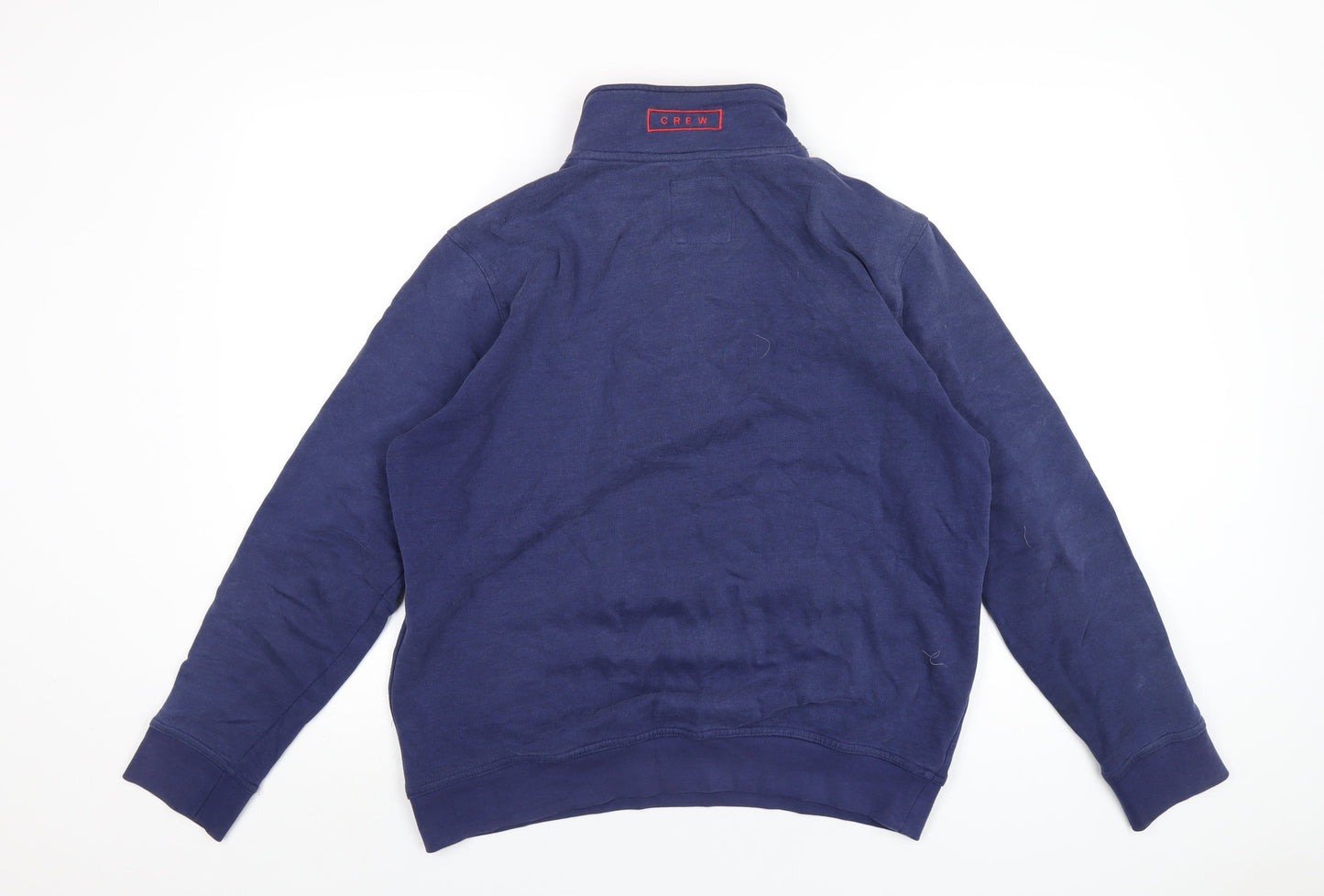 Crew Clothing Mens Blue Cotton Pullover Sweatshirt Size M