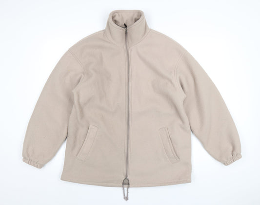 High Mount Mens Beige Jacket Size L Zip