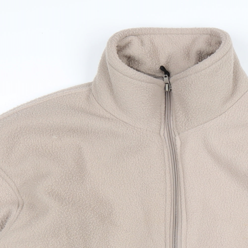 High Mount Mens Beige Jacket Size L Zip