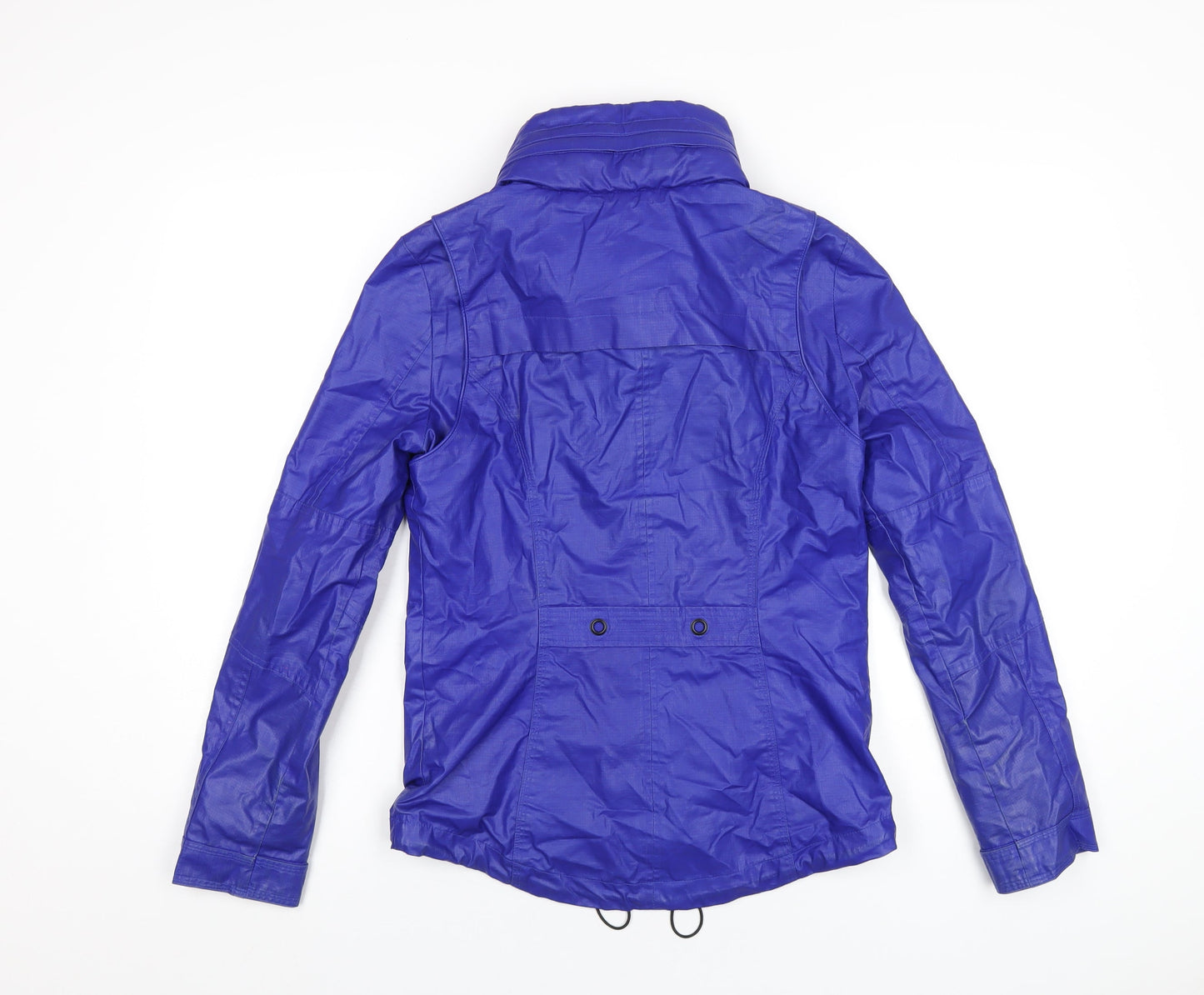 NEXT Womens Blue Rain Coat Coat Size 6 Zip
