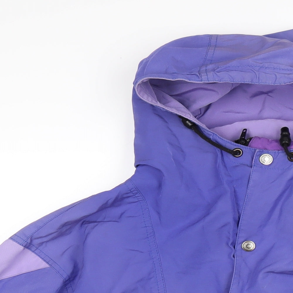 Fairydown Womens Purple Rain Coat Coat Size S Zip