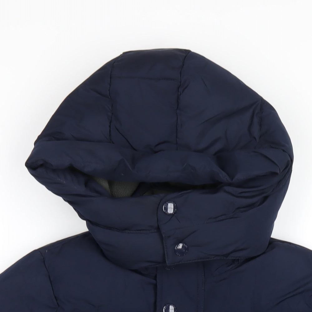 Gap Boys Blue Puffer Jacket Coat Size S Zip
