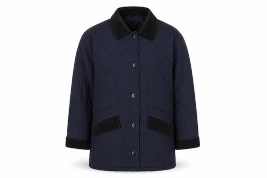BDG Mens Blue Quilted Coat Size M Button