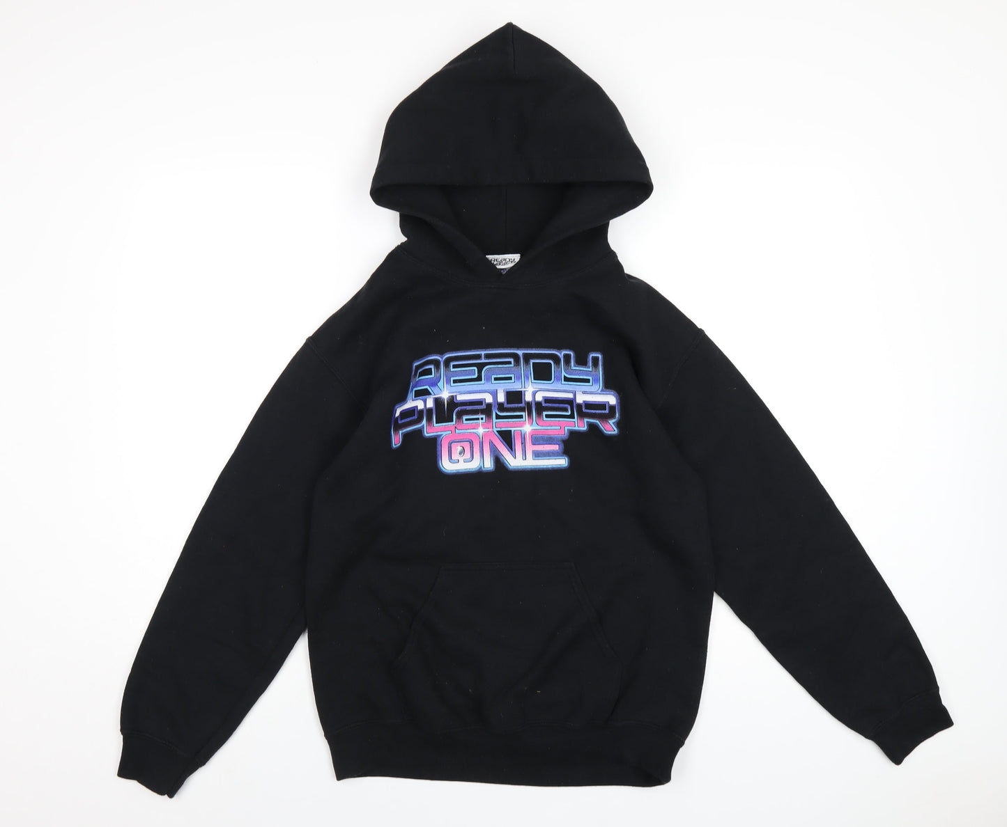 Ready Player One Boys Black Cotton Pullover Hoodie Size S Pullover