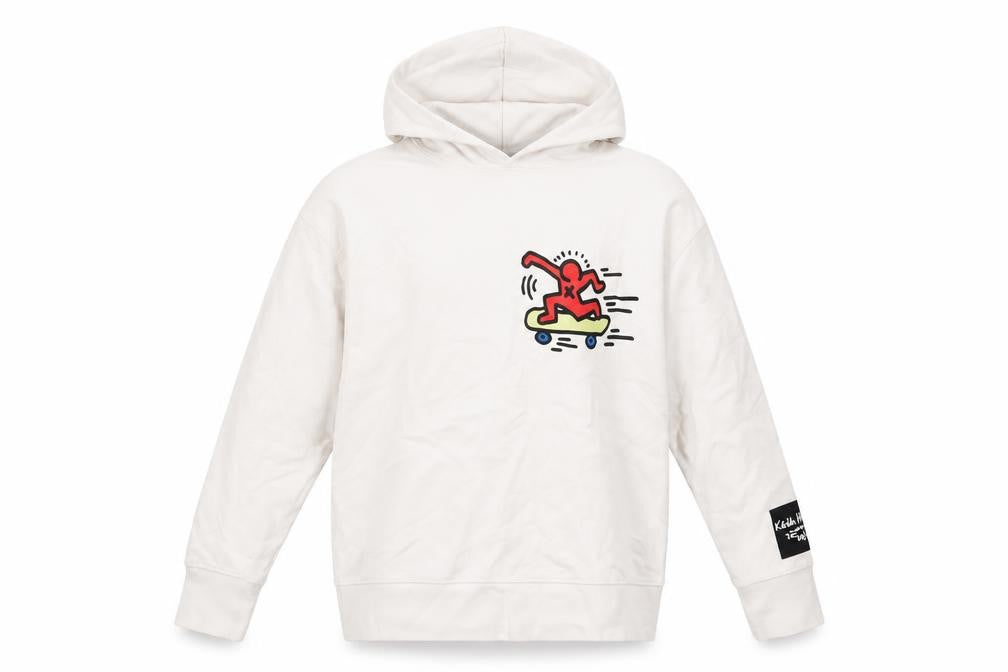 Zara Girls Ivory Cotton Pullover Hoodie Size 11-12 Years Pullover - Keith Han