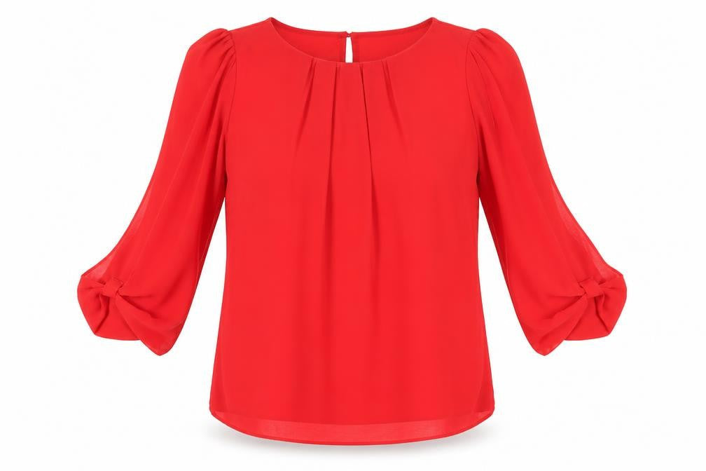 Wallis Womens Red Polyester Basic Blouse Size S Boat Neck