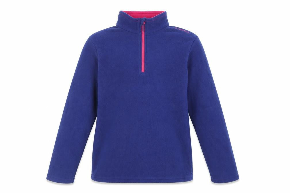 DECATHLON Boys Blue Polyester Pullover Sweatshirt Size 14 Years Zip