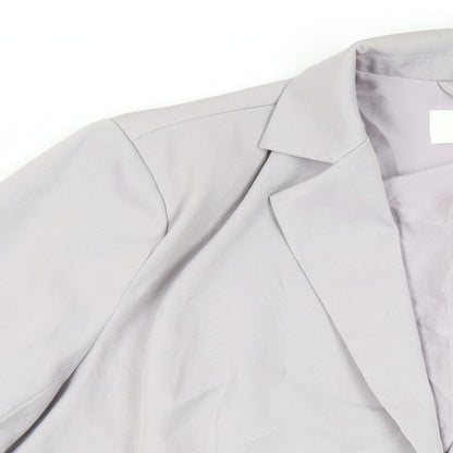 4th & Reckless Womens Purple Jacket Blazer Size 14 Button