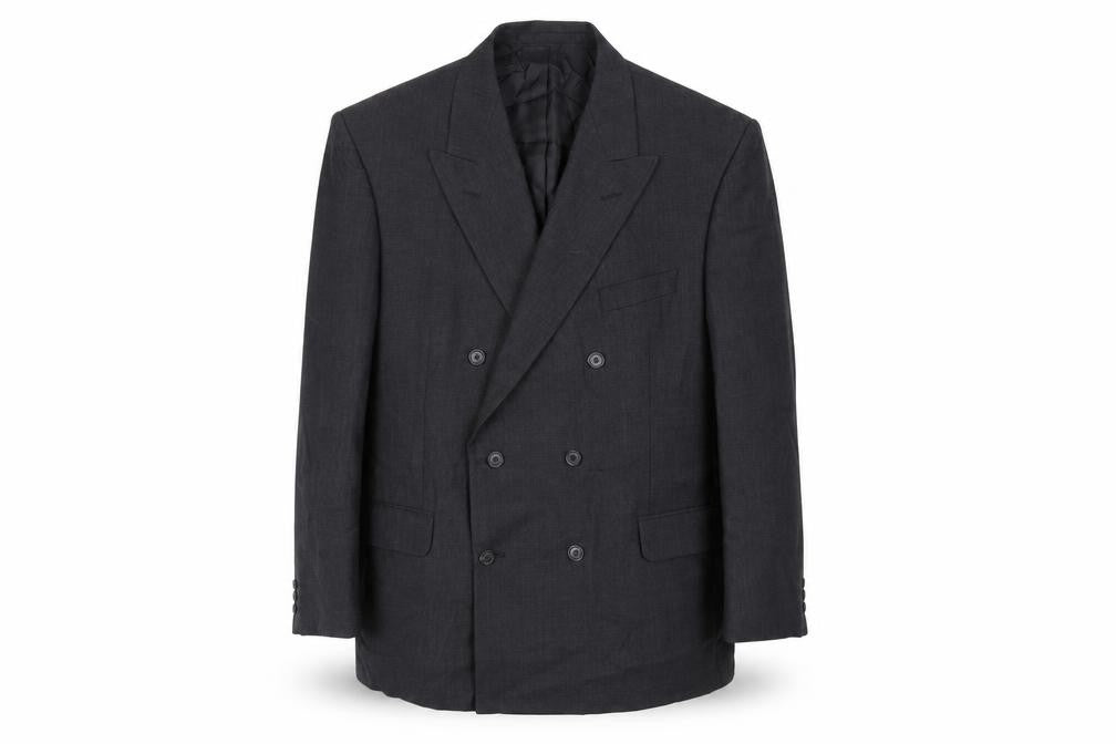 Marks & Spencer Mens Black Wool Jacket Suit Jacket Size 46 Regular