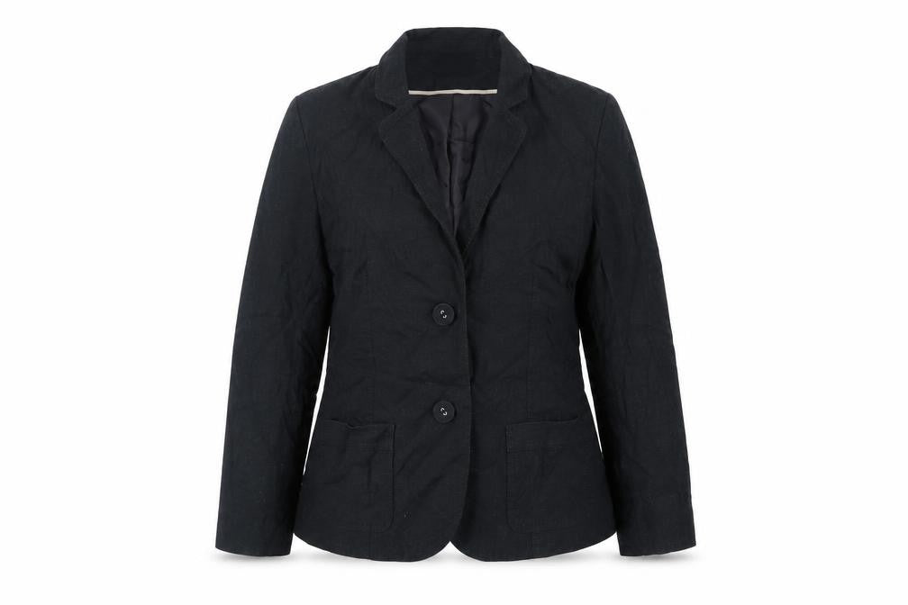 Classics Womens Black Jacket Blazer Size 14 Button