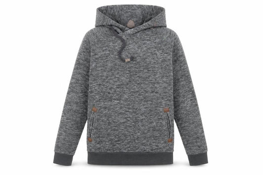 Sublevel Womens Grey Polyester Pullover Hoodie Size L Pullover