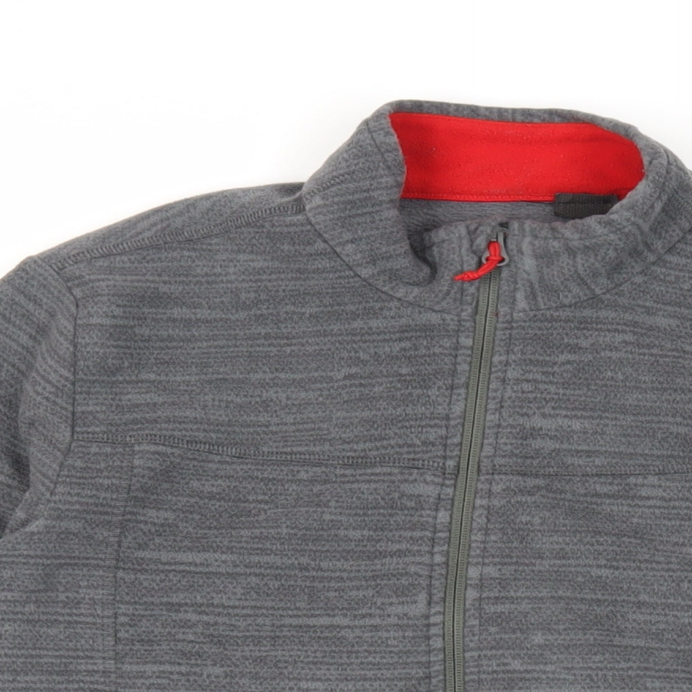 DECATHLON Womens Grey Jacket Size M Zip - Logo Zipped Pockets