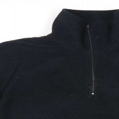 SCANDA Mens Black Polyester Pullover Sweatshirt Size L