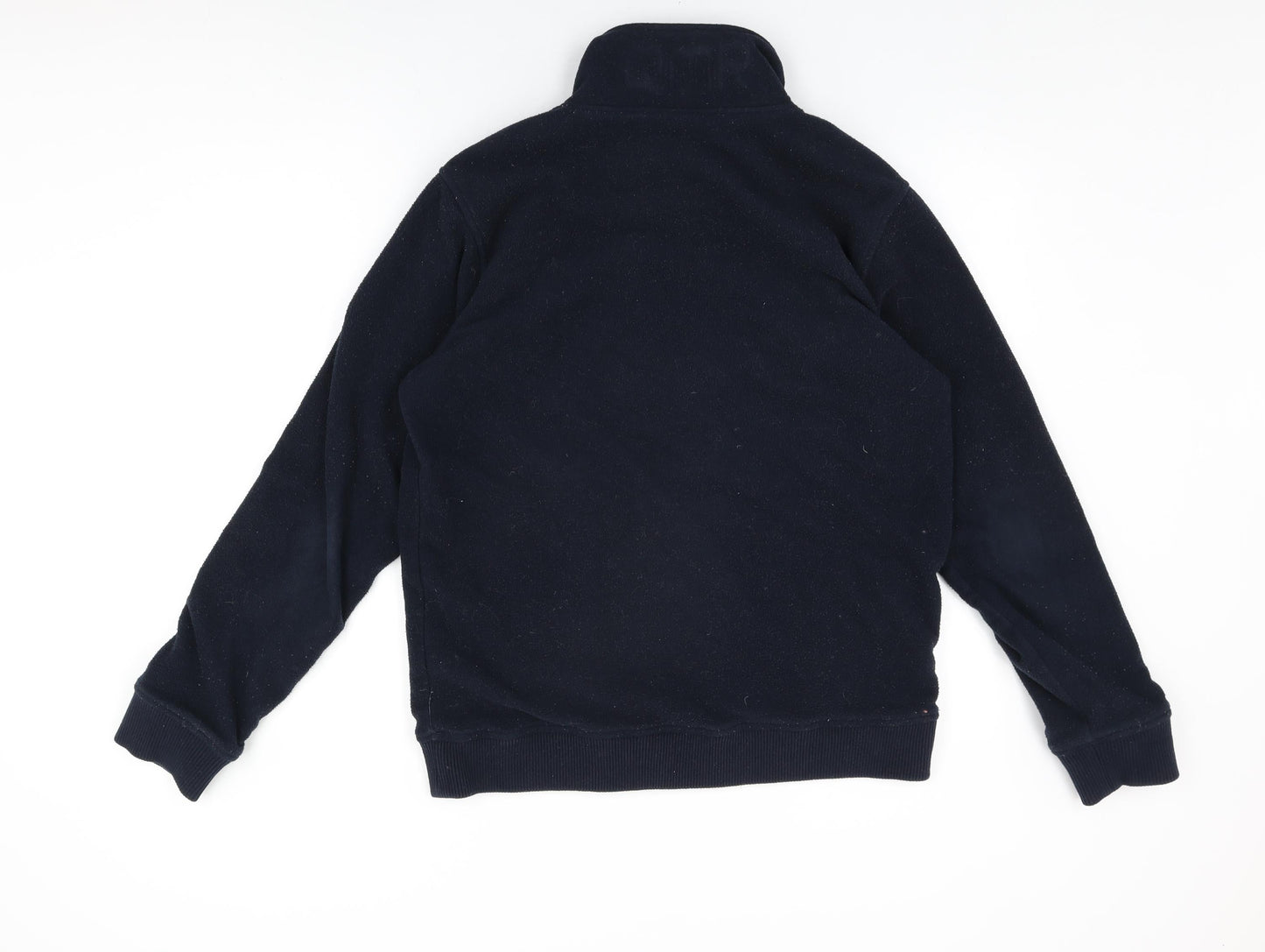 Quebramar Womens Black Polyester Full Zip Sweatshirt Size M Zip