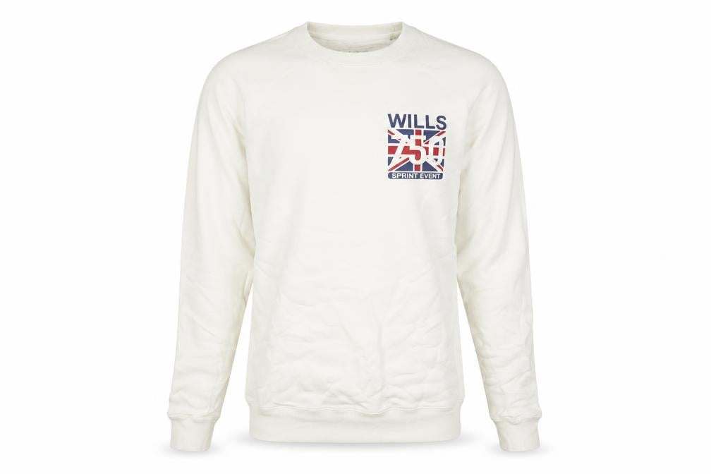 Jack Wills Mens White Cotton Pullover Sweatshirt Size XS