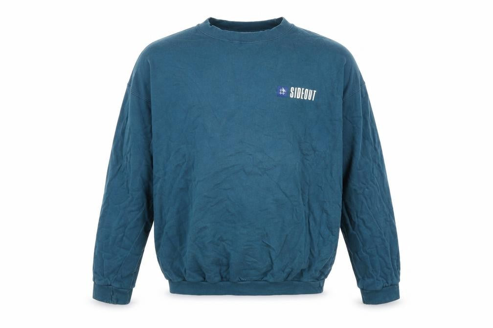 Sideout Mens Blue Cotton Pullover Sweatshirt Size XL
