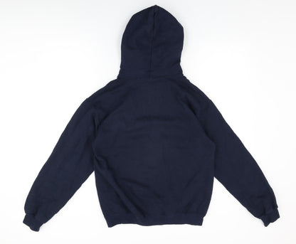 Racing Bull Womens Blue Cotton Pullover Hoodie Size S Pullover