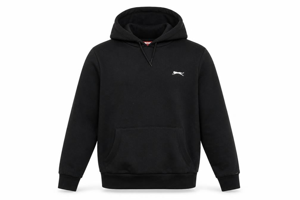 Slazenger Mens Black Cotton Pullover Hoodie Size S