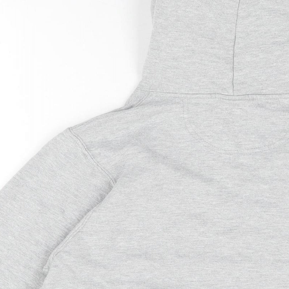 Stranger Things Womens Grey Polyester Pullover Hoodie Size S Pullover