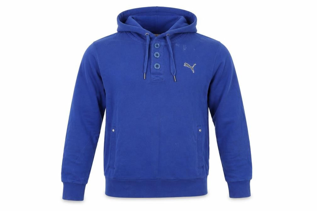 Slazenger Mens Blue Cotton Pullover Hoodie Size M