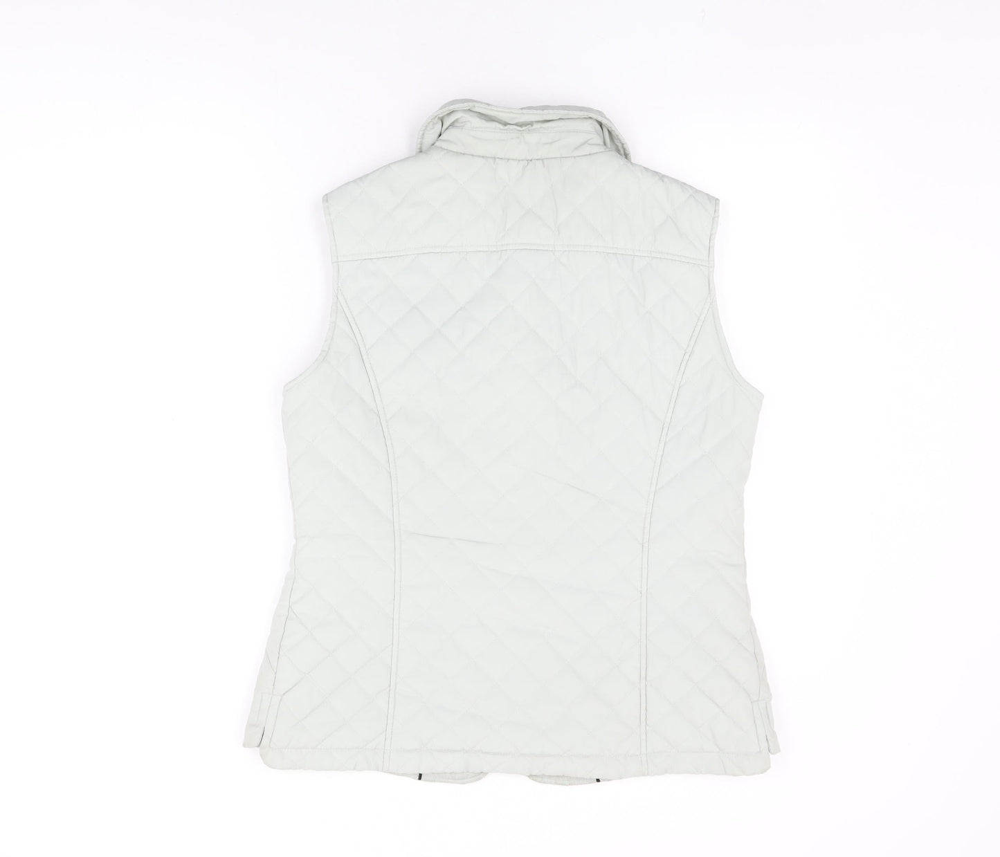 David Barry Womens Green Gilet Coat Size 12 Snap