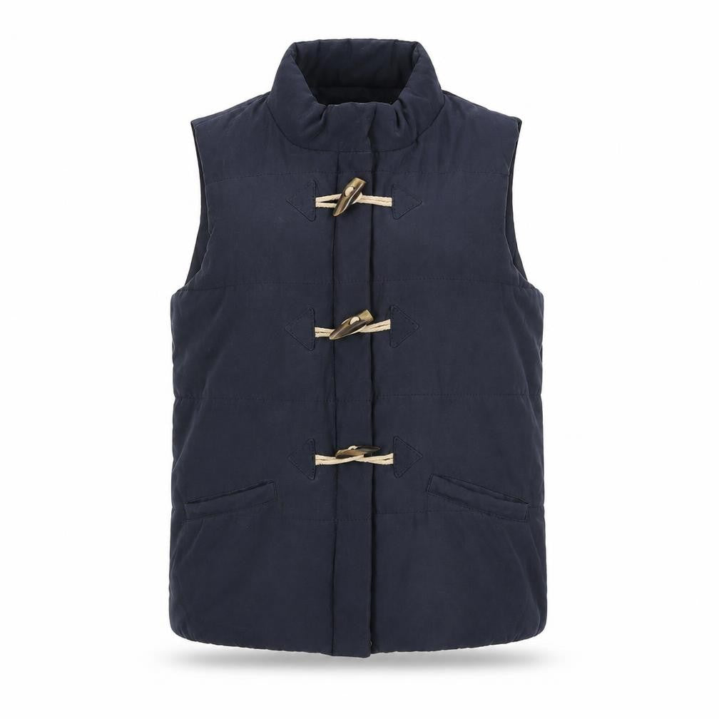 Isle Womens Blue Gilet Coat Size 14 Zip