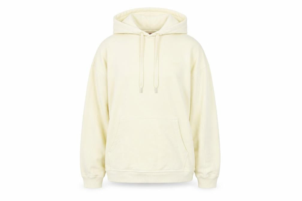 Levi's Womens Yellow Cotton Pullover Hoodie Size M Pullover