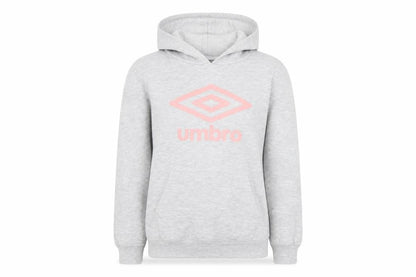 Umbro Girls Grey Cotton Pullover Hoodie Size 11-12 Years Pullover