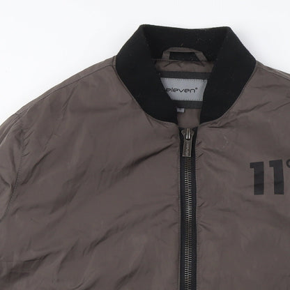 11 Womens Degrees Grey Bomber Jacket, Casual, Urban Style Size S,