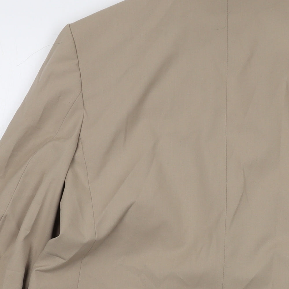 H&M Womens Beige Jacket Size S Button