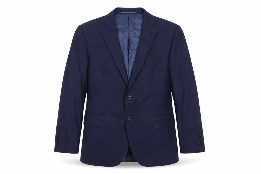 Marks & Spencer Mens Blue Wool Jacket Suit Jacket Size 42 Regular