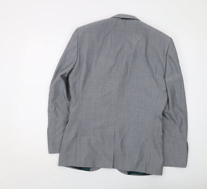 Next Mens Blue Wool Jacket Suit Jacket Size 36 Regular