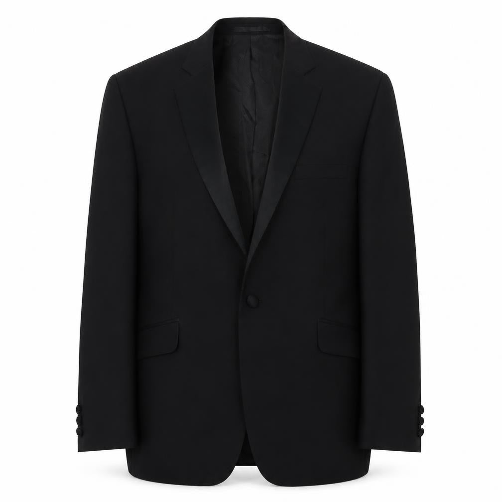 Racing Green Mens Black Polyester Jacket Suit Jacket Size 42 Regular