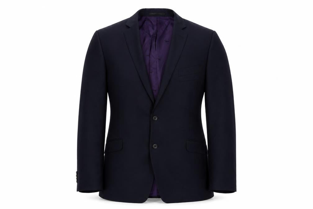 Paul Costelloe Mens Blue Wool Jacket Suit Jacket Size 46 Regular