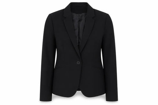 H&M Womens Black Jacket Size 10 Button