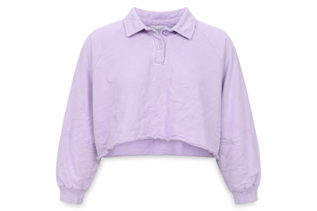 Topshop Womens Pink Cotton Pullover Sweatshirt Size S Pullover