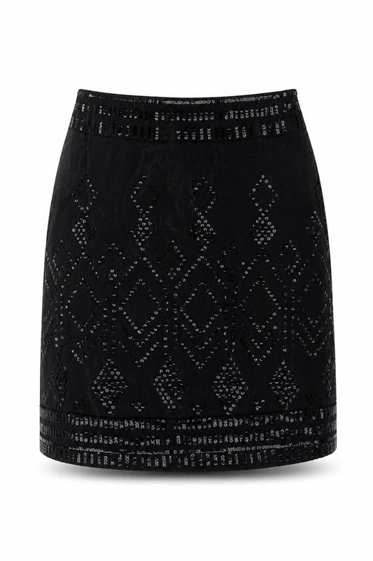Monsoon Womens Beige Viscose A-Line Skirt Size 14 Zip